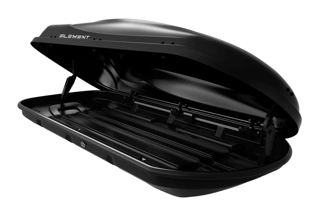 Автобокс Element 420 черный матовый крепление скобы Автобокс Element 420 черный матовый крепление скобы